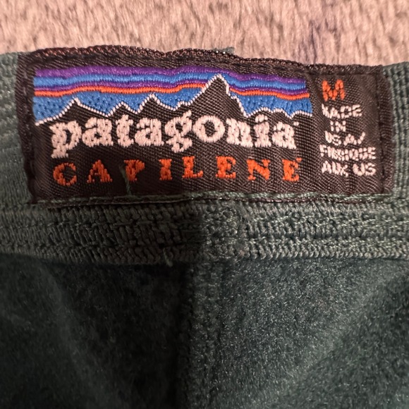 Patagonia Capilene Mens Thermal Base Layer Pants Medium Teal Green Polyester - Picture 4 of 8